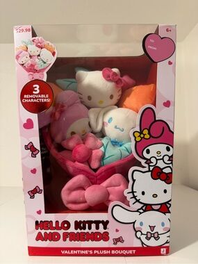 Hello Kitty Pink Plush Bouquet with Multicolor Friends
